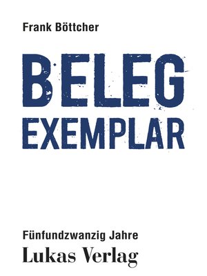 cover image of Belegexemplar